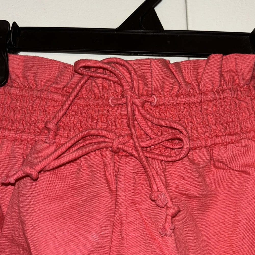 NWT By Anthropologie Linen Double Waistband Shorts - Picture 6 of 9